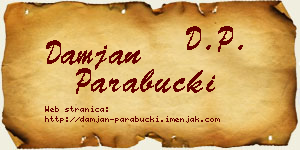 Damjan Parabucki vizit kartica